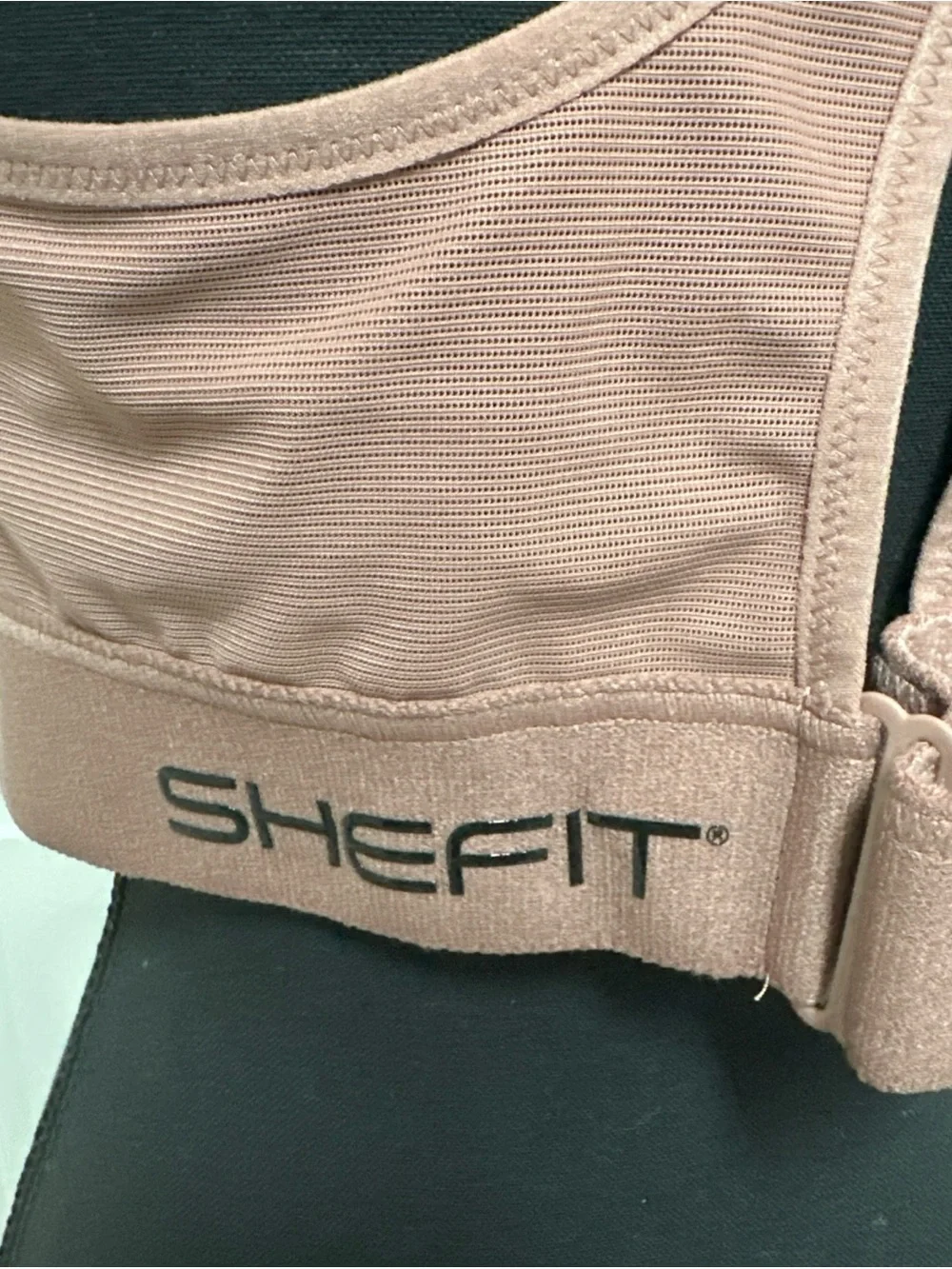 Shefit Ultimate High Impact Zip Front Sports Bra Rose Taupe Size 3luxe - Picture 9 of 13